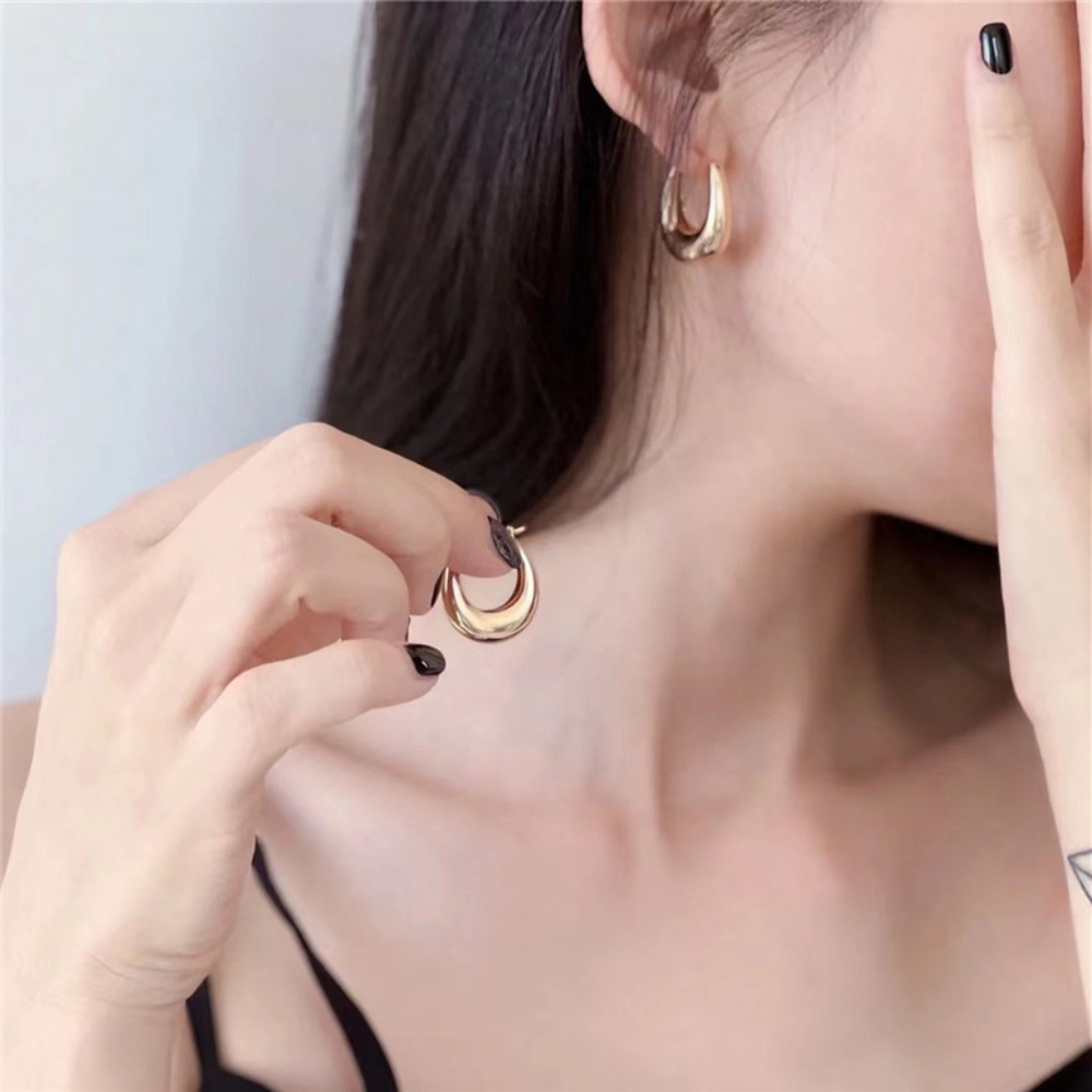 14k gold over sterling silver earrings - Picture 2 of 4